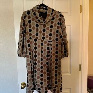 New Directions Dot Patterned dress